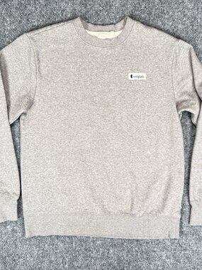 Cotopaxi Crewneck Sweatshirt Mens S Heather Gray Llama Logo Fleece
